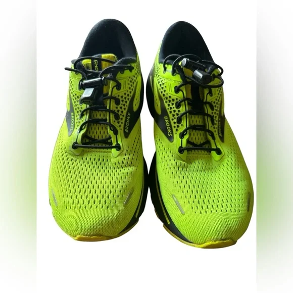 Brooks GHOST 14 Men's Vibrant Yellow Athletic Shoes GUC - Picture 2 of 5